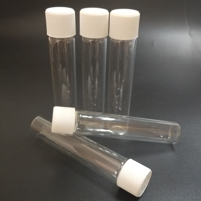 Custom printing Cone Prerolled clear child resistant round glass pre roll tube packaging