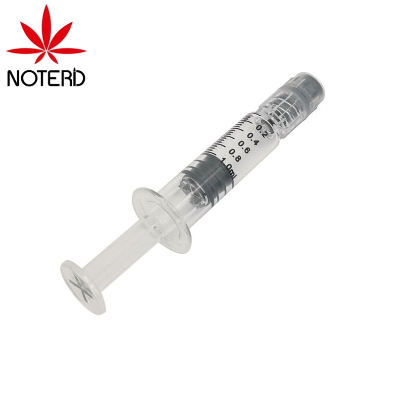 Custom printing prefilled cbd oil packaging 1ml glass syringe with luer lock
