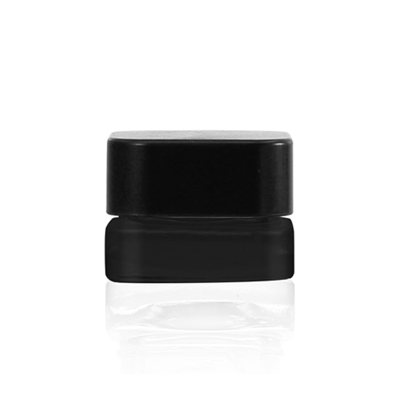 Custom producing child proof 5ml white glass jar cosmetic packaging