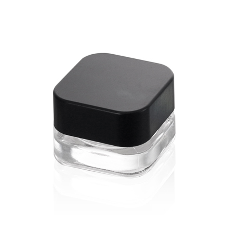 Custom producing child proof 5ml white glass jar cosmetic packaging