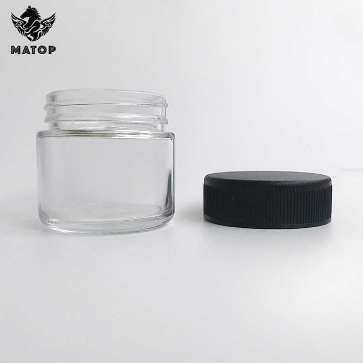 Custom production 4oz glass jar weed storage