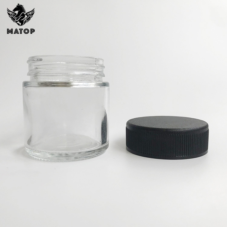 Custom production 4oz glass jar weed storage