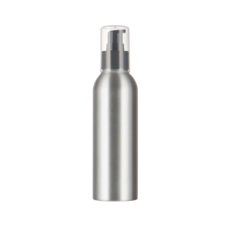 Custom recycle cosmetic aluminum shampoo screw pump spray bottle