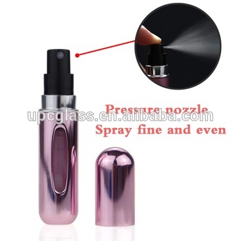 Custom refillable perfume spray bottle atomizer bottle