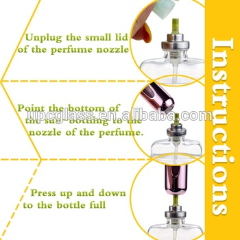 Custom refillable perfume spray bottle atomizer bottle
