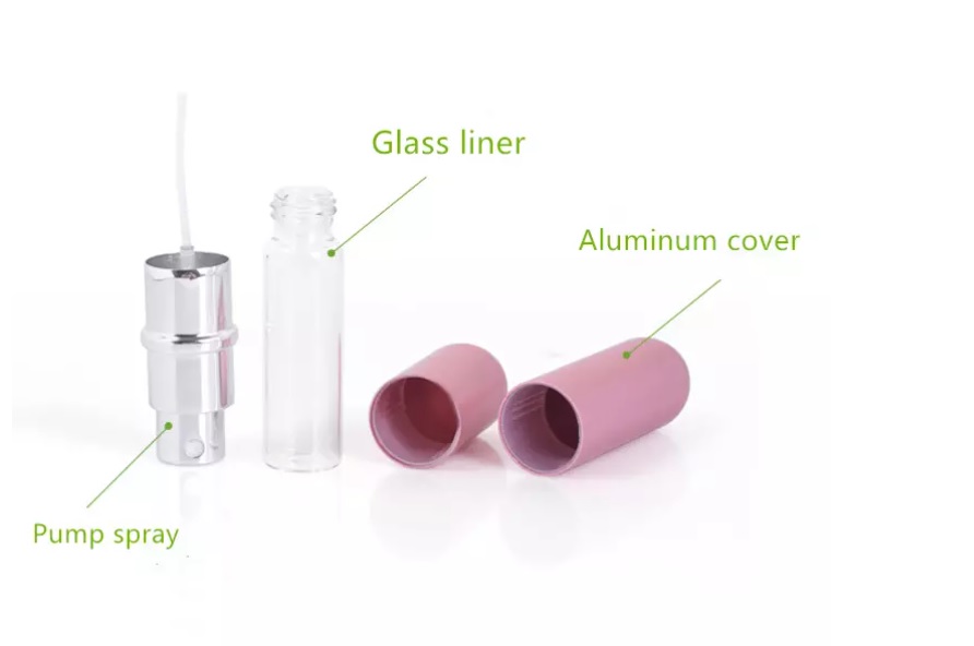 Custom refillable perfume spray bottle atomizer bottle