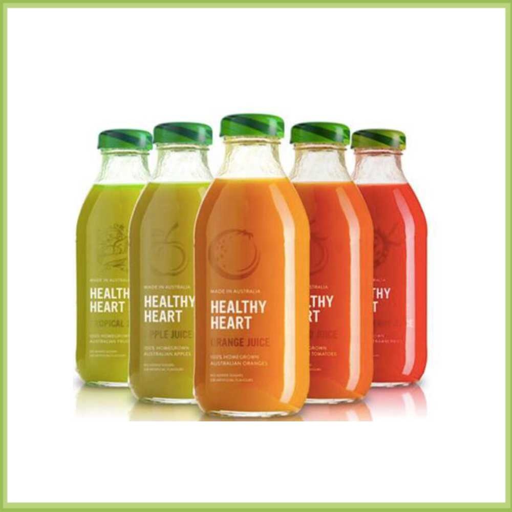 Custom round shape double fancy glasses fruit glass juice bottle