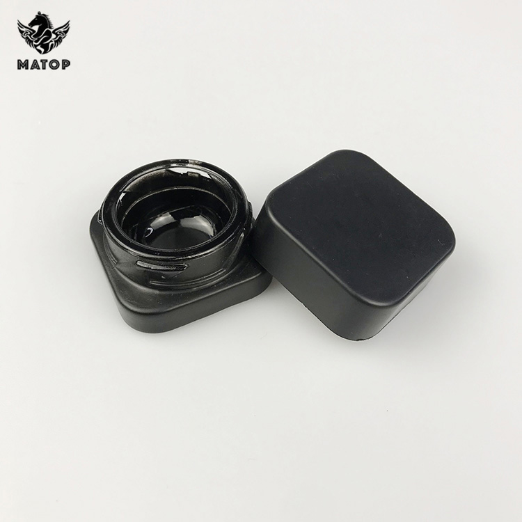 Custom round square 3 5 7 9 gram wax cbd extracts gram mini glass jars