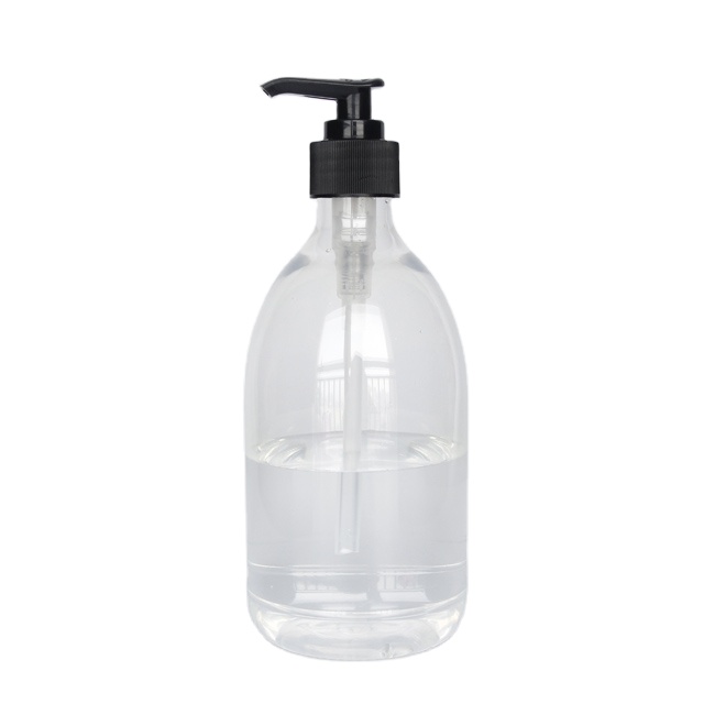 Custom size cosmetic packaging pet plastic lotion bottles with pump