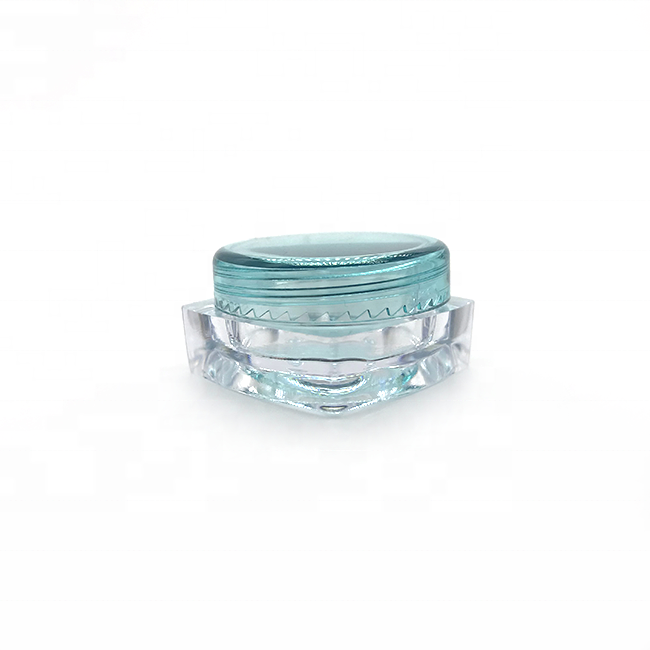 Custom square 3g 5g cosmetic cream jars