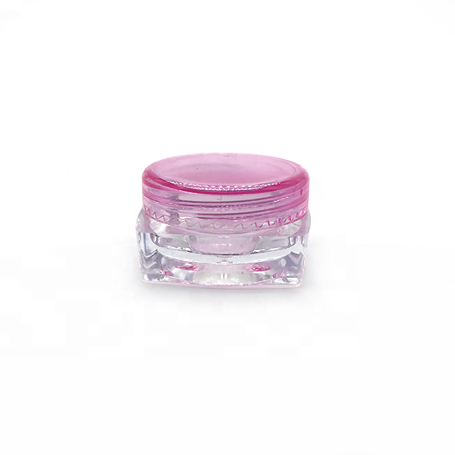 Custom square 3g 5g cosmetic cream jars