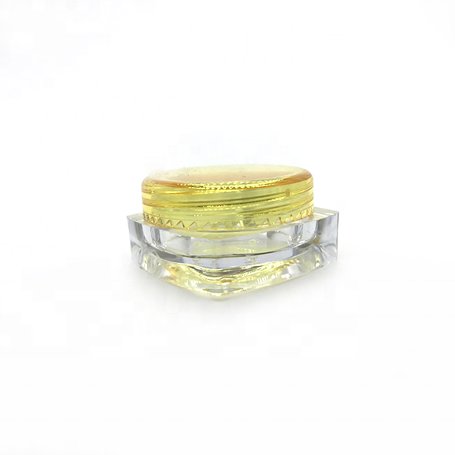 Custom square 3g 5g cosmetic cream jars