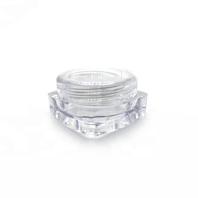 Custom square 3g 5g cosmetic cream jars