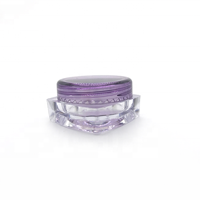 Custom square 3g 5g cosmetic cream jars