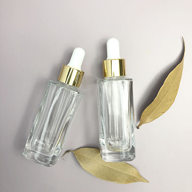 Custom square  essential oil 15ml glass eye dropper  bottle for essential oil with dropper