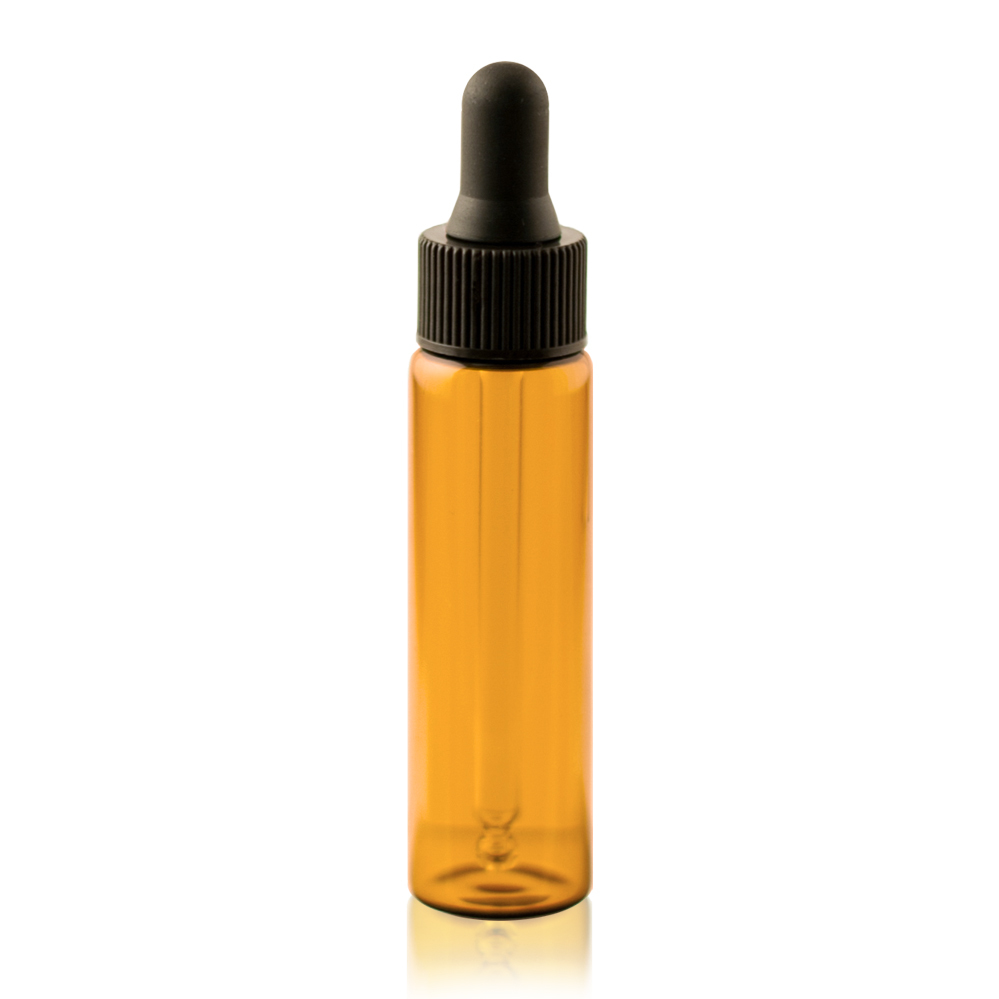 Custom tube length width 10ml 15ml sample dropper bottle clear glass vial