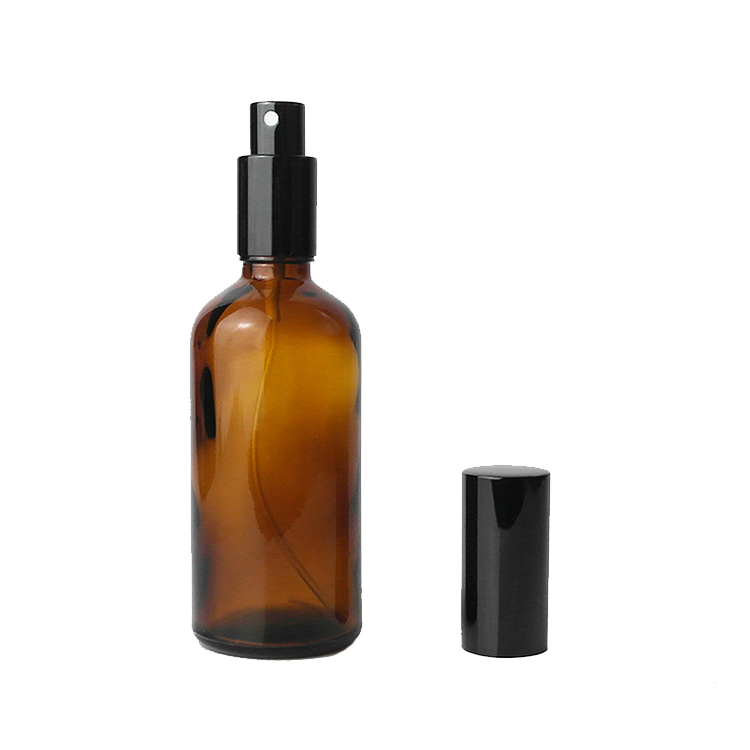 Custom types of spray mist bottle nozzle spray bottle 50 ml 100 ml 120 ml glass screen printing for thick liquid