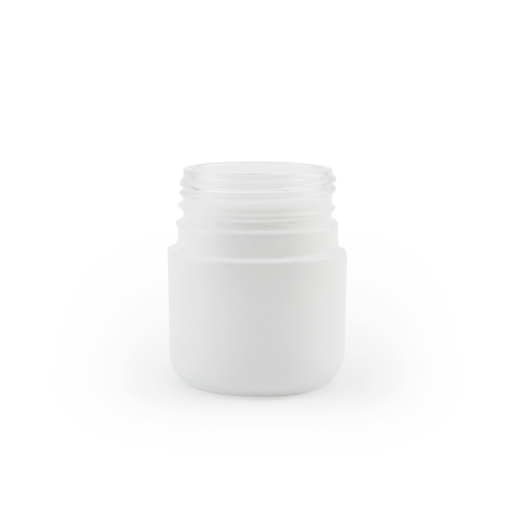 Custom white child resistant glass jar empty glass candle jars with lids