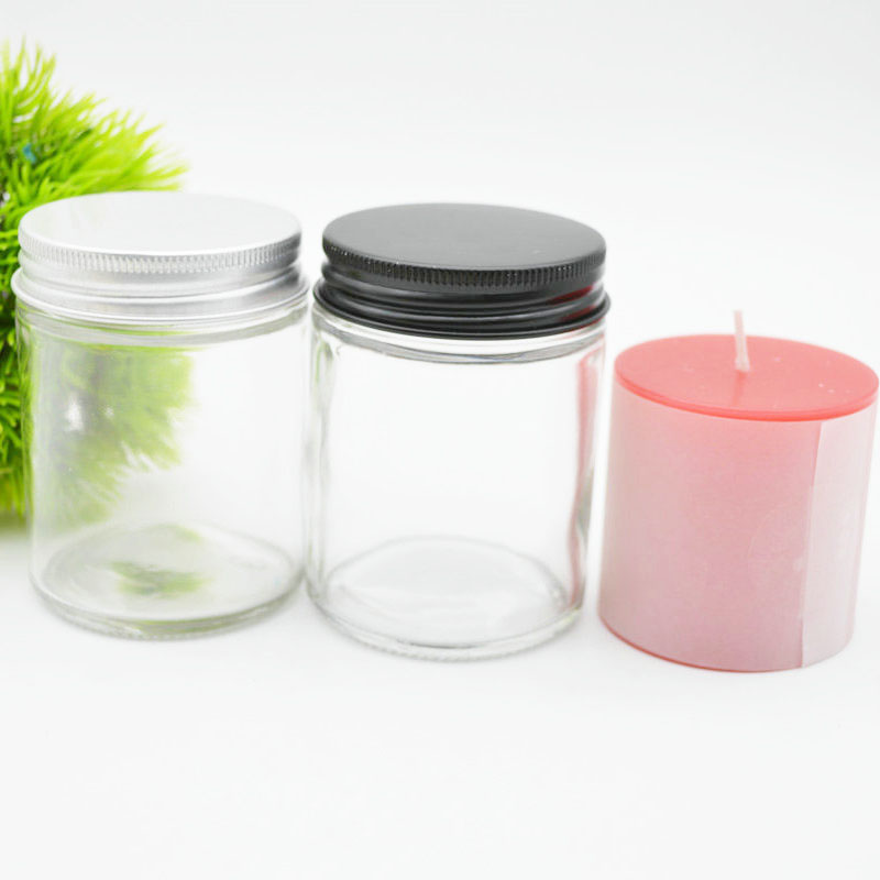 Custom wholesales candle jars for home decor wedding 100ml Printed Cylinder Candle Jar