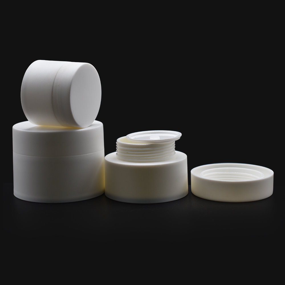 Customer customized cosmetic empty jar black white blue pink plastic pp cream jar