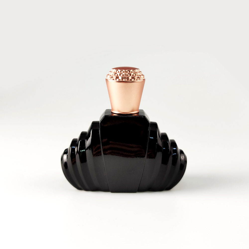 Customised coated pink blue black arabic attar oil perfume glass bottle 100ml