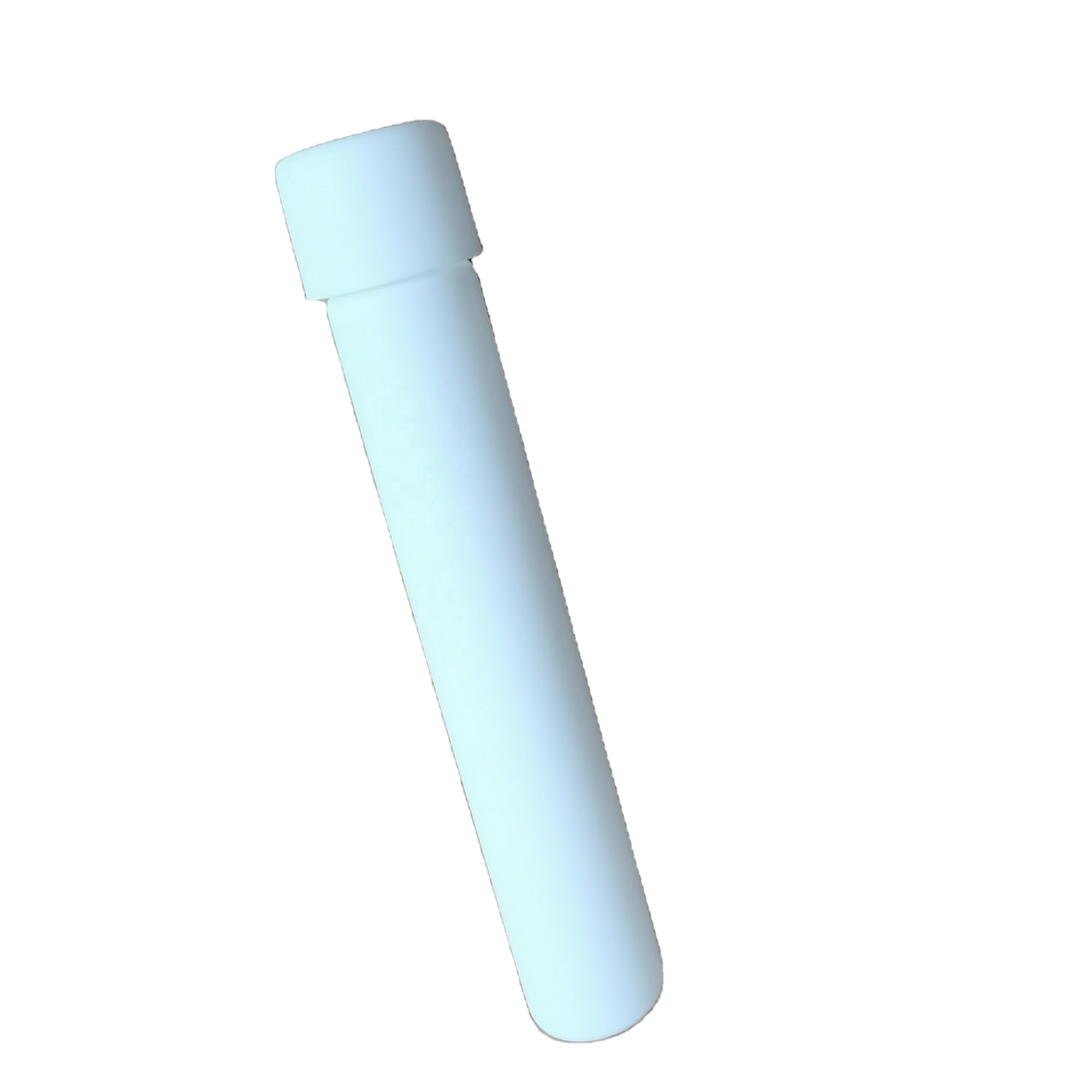 Customizable 120mm Matte White Glass Joint Hemp Flower Doob Tube 120mm Blunt Pre Roll Containers