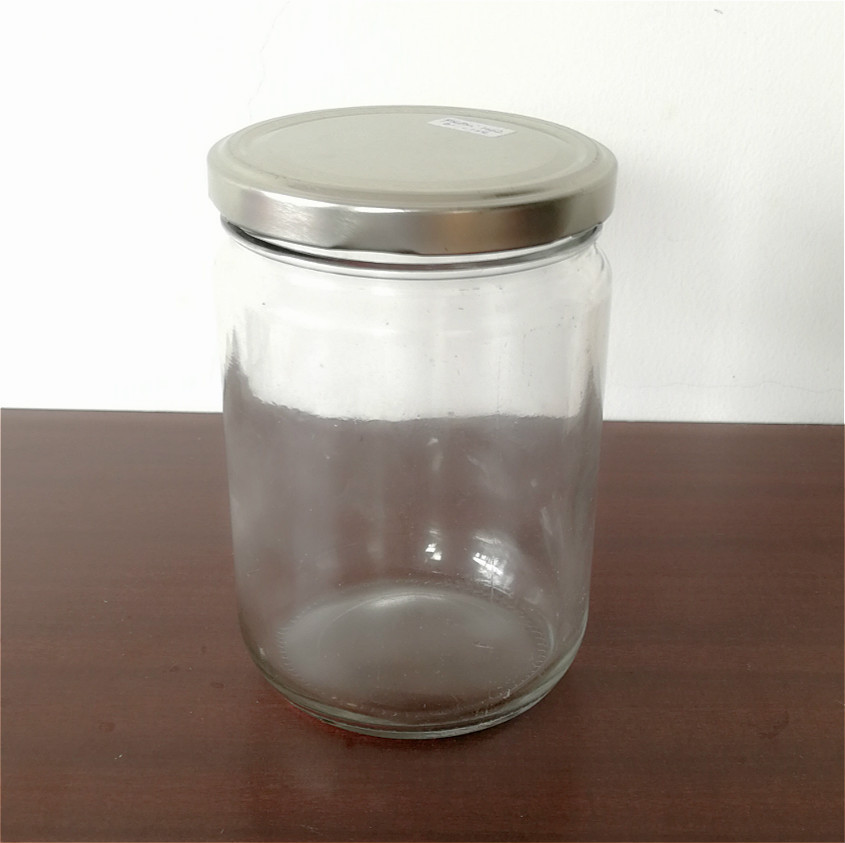 Customizable 500ml food packaging coconuts oil jar glass