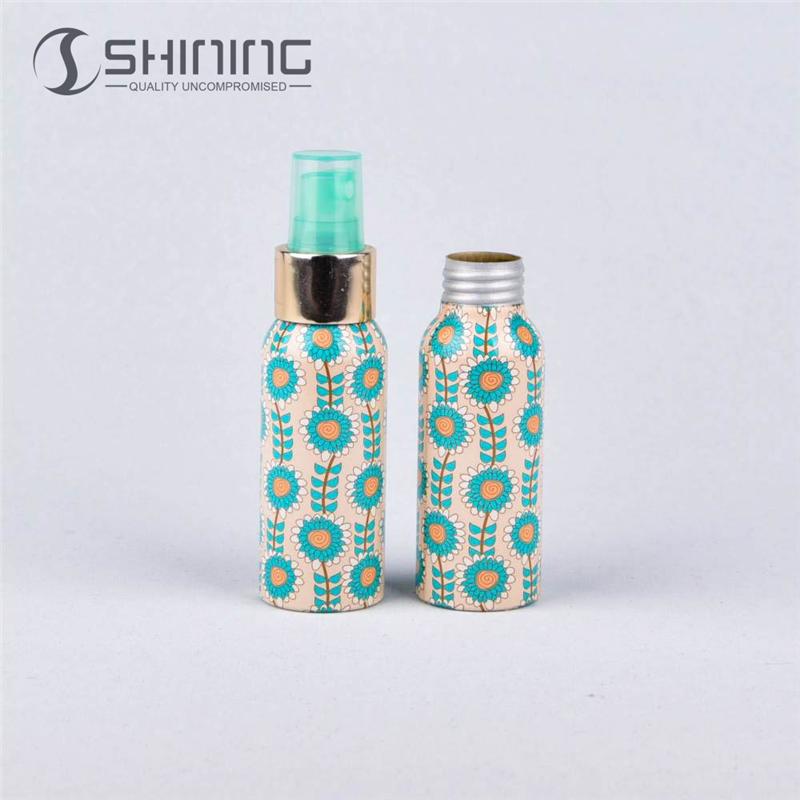 Customizable Aluminum Spray Bottle with Multiple Trigger and lotion pump