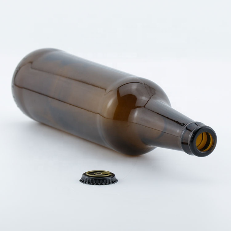 Customizable Amber Wine Glass Bottle Christmas 250ml 500ml Empty Beer Bottles For Packaging