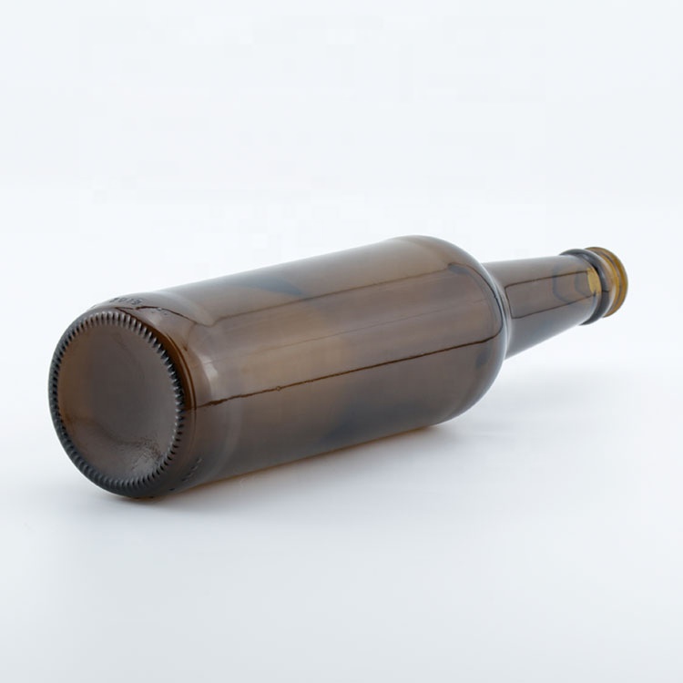 Customizable Amber Wine Glass Bottle Christmas 250ml 500ml Empty Beer Bottles For Packaging