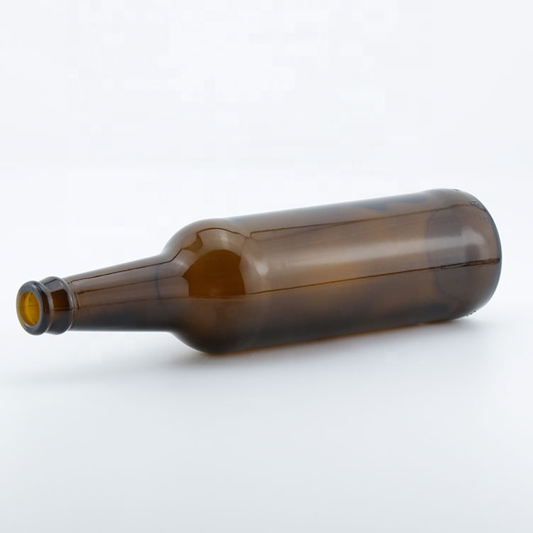Customizable Amber Wine Glass Bottle Christmas 250ml 500ml Empty Beer Bottles For Packaging
