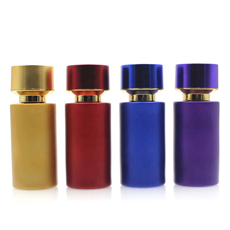 Customizable Logo Cosmetic Empty Glass Bottles Luxury Red Spray Perfume Glass Bottle 50 Ml