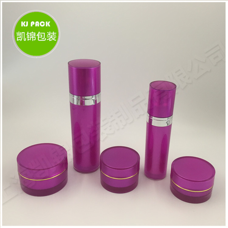 Customizable luxurious high quality acrylic jar and bottle cosmetics container with 5g 10g 15g 30g 40ml 50ml 60ml 70ml 80ml 100m