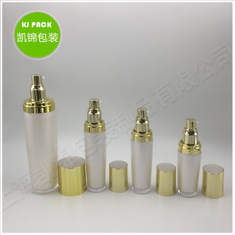 Customizable luxurious high quality acrylic jar and bottle cosmetics container with 5g 10g 15g 30g 40ml 50ml 60ml 70ml 80ml 100m