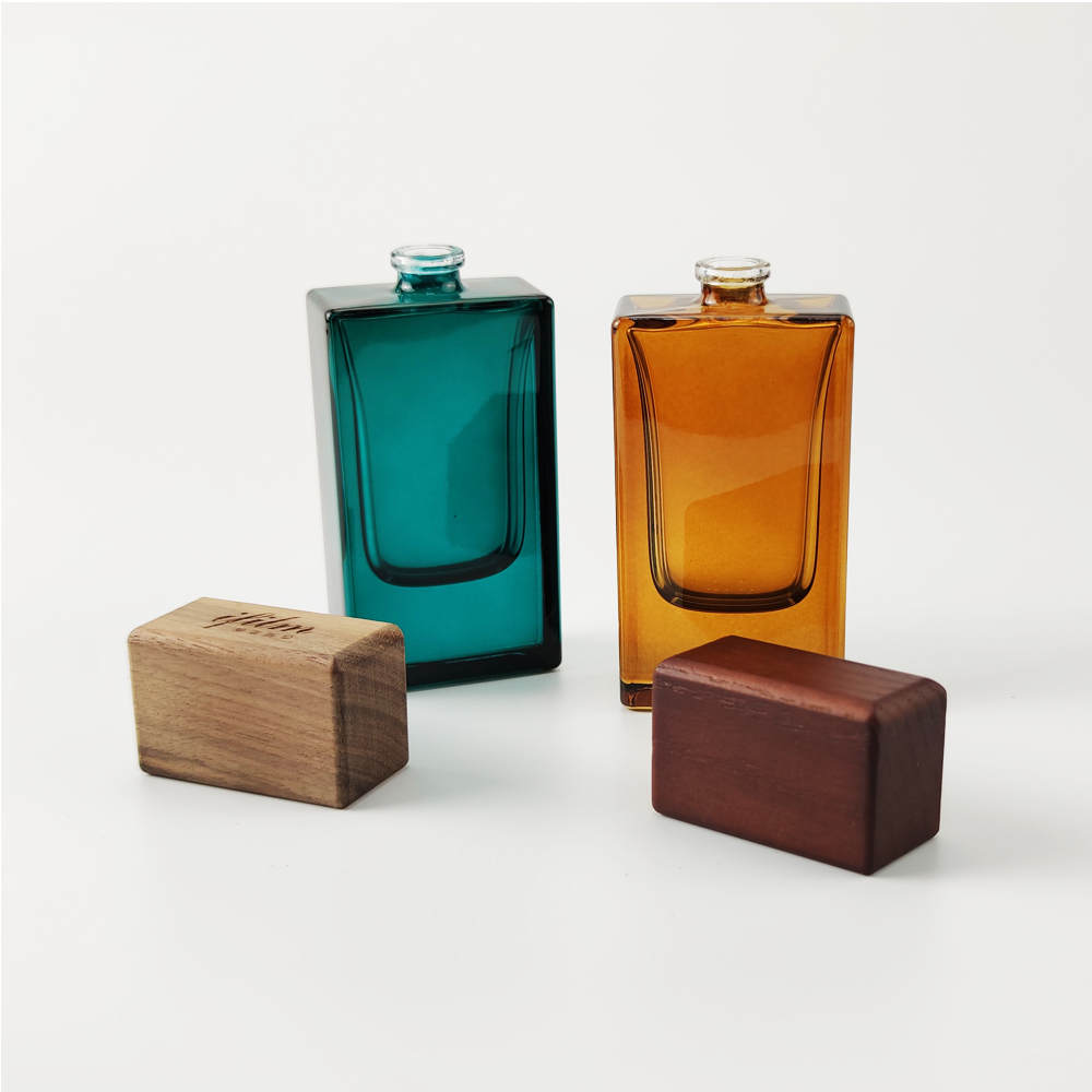 Customizable non discoloring colorful printing pattern novelty decorative parfum bottle glass 100ml