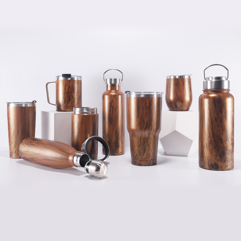 Customizable portable outdoor travel vacuum stainless steel creative water bottle