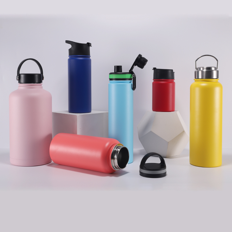 Customizable portable outdoor travel vacuum stainless steel creative water bottle