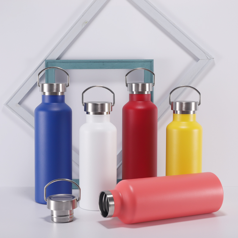 Customizable portable outdoor travel vacuum stainless steel creative water bottle