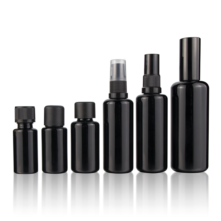 Customize 10ml 20ml 30ml 50ml 100ml Violet Glass Cosmetic Bottle Serum Glass Dropper Bottles Essential Oil Bottle