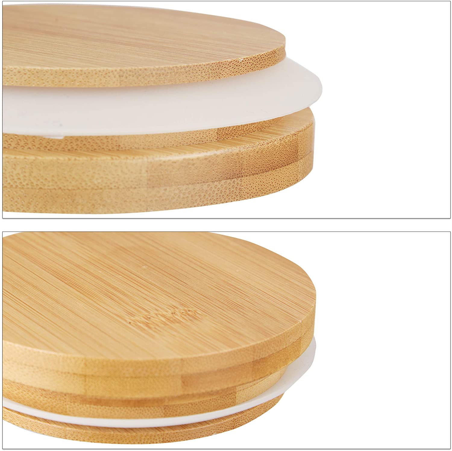 Customize Air Tight Storage Container Jar Glass With Bamboo Lid Wholesale