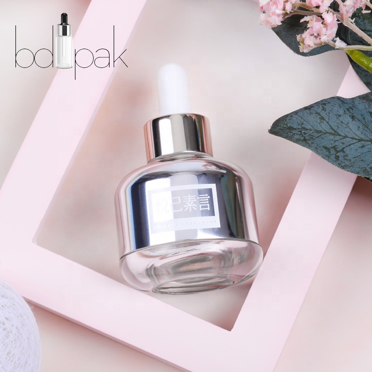 Customize Cap Nail Polish Bottles Wholesale Clear Glass Cosmetic Package Cosmetic Packaging Plastic Screen Printing Screw Cap
