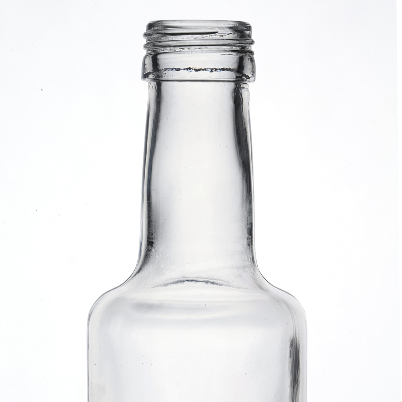 Customize Clear Square High Quality Manufacturers Glass Olive Oil Bottle with Cap 380ml 530ml Square Oil Glass Bottle