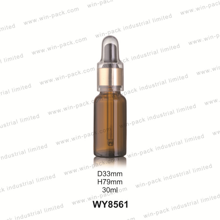Customize Cosmetic 5ml 10ml 15ml 20ml 30ml 50ml 100ml Essential Oil Clear Amber Glass Dropper Bottle