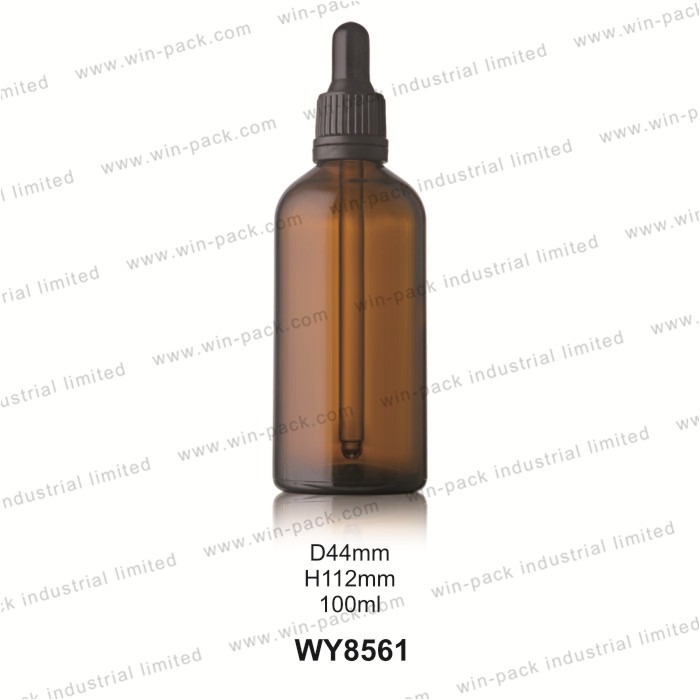 Customize Cosmetic 5ml 10ml 15ml 20ml 30ml 50ml 100ml Essential Oil Clear Amber Glass Dropper Bottle