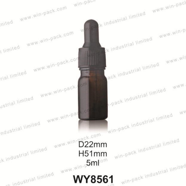Customize Cosmetic 5ml 10ml 15ml 20ml 30ml 50ml 100ml Essential Oil Clear Amber Glass Dropper Bottle