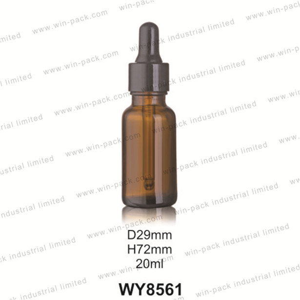 Customize Cosmetic 5ml 10ml 15ml 20ml 30ml 50ml 100ml Essential Oil Clear Amber Glass Dropper Bottle