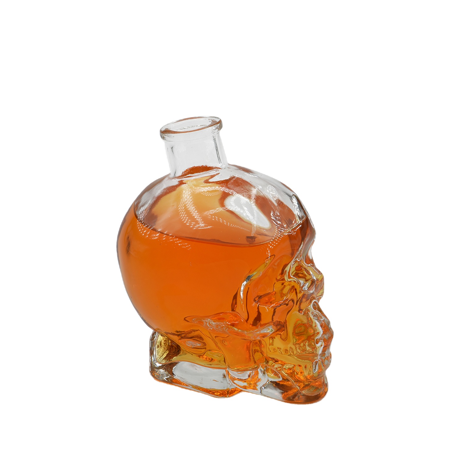 Customize Skull Shaped High Quality Glass Bottles for Liquor Package Manufacturers