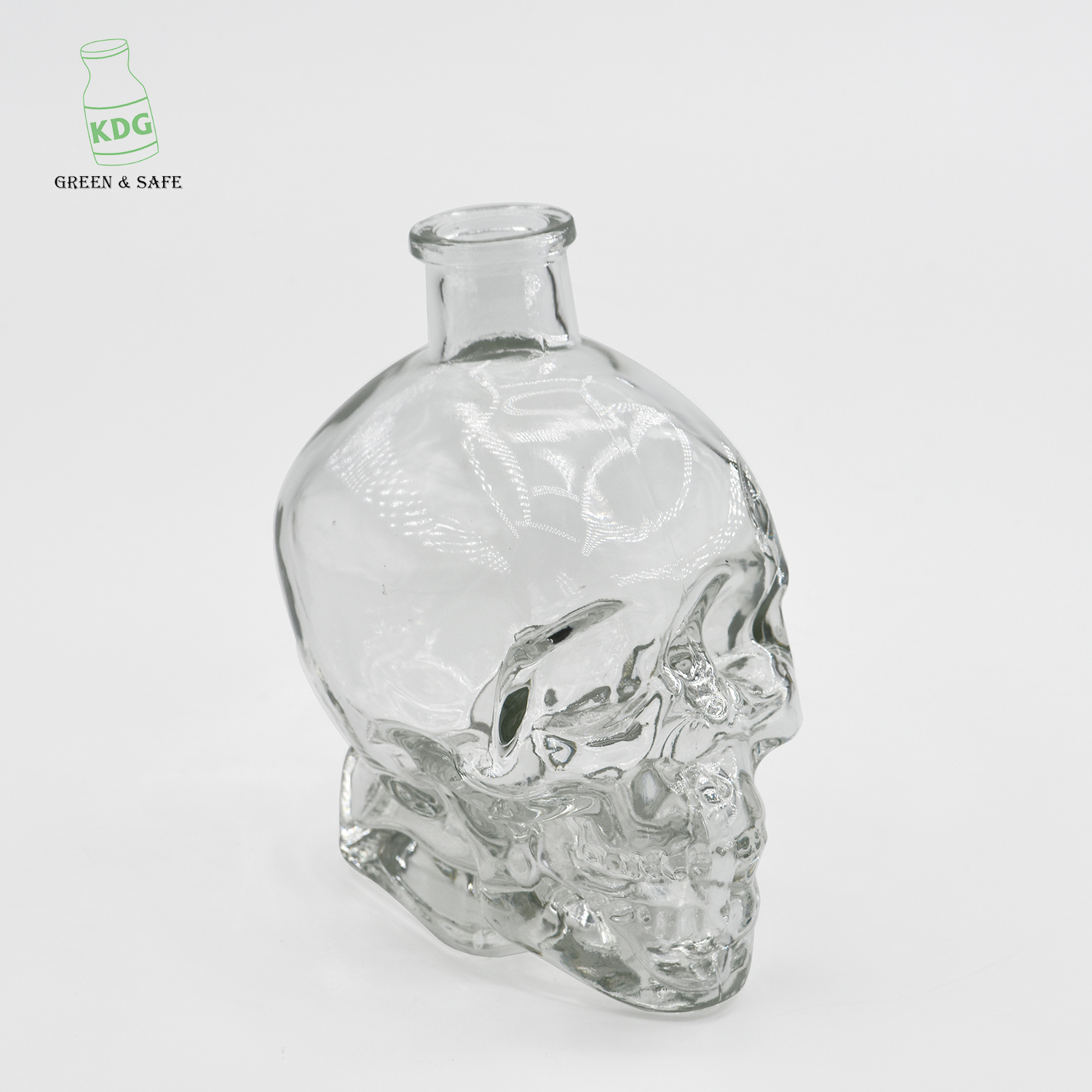 Customize Skull Shaped High Quality Glass Bottles for Liquor Package Manufacturers