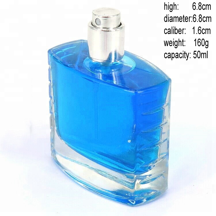 Customize Spheroidal type glass perfume spray bottle with 60ml