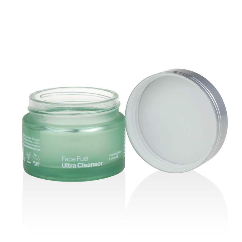 Customize color and logo body scrub use glass jar for cosmetics cosmetic jar bottle 5g 10g 15g 20g 30g 50g 100g 2oz 200g 4oz